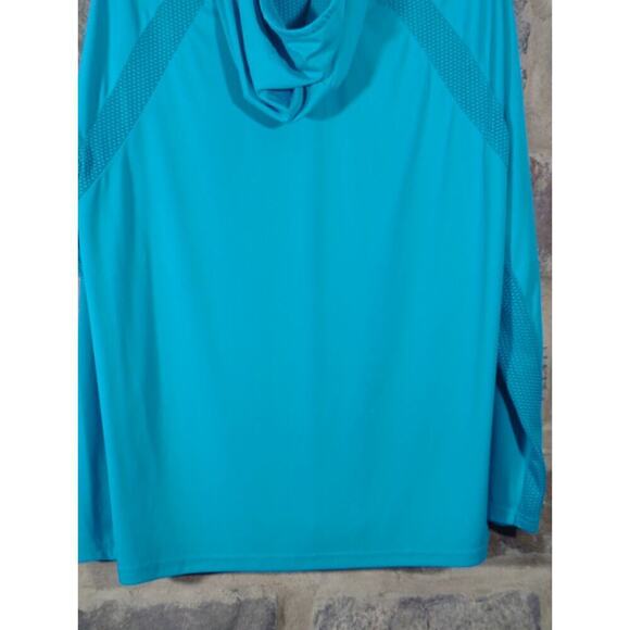 Gillz Tournament Hoodie V2 Top Men's Teal Blue Lightweight Vented Angler Fishing - Picture 9 of 13